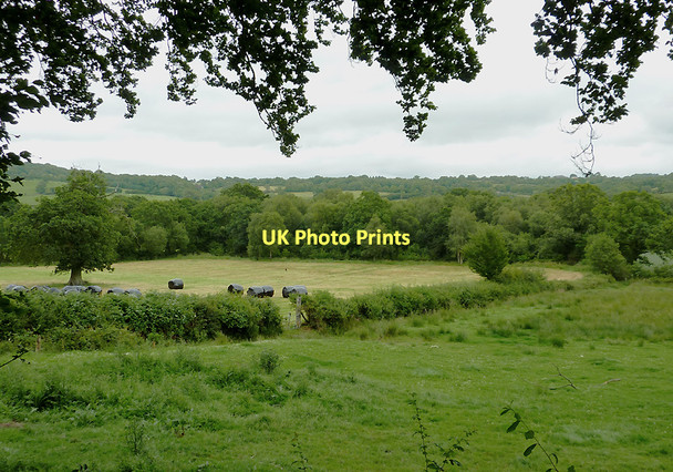 Photo 6"x4" Aeron Valley farmland south-west of Llangeitho, Ceredigion Capel Betws Lleucu c2011