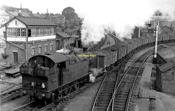 Photo 6"x4" Coal train from the Ogmore Valleys passing Tondu Tondu c1962