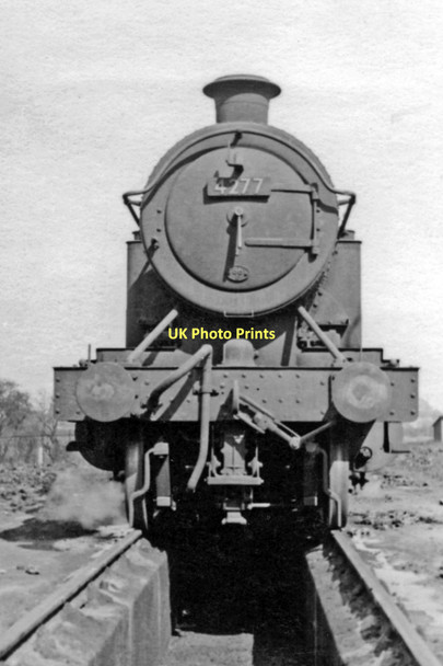 Photo 6"x4" GW 2-8-0T on a pit at Severn Tunnel Junction Locomotive Depot Rogiet c1951