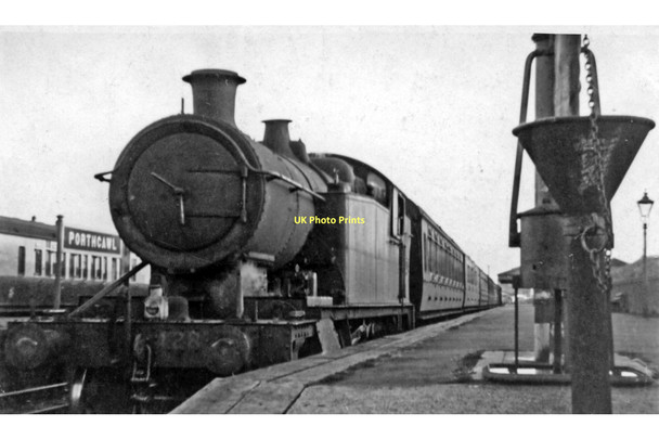 Photo 6"x4" Excursion train (with freight locomotive) at Porthcawl station Porthcawl c1946