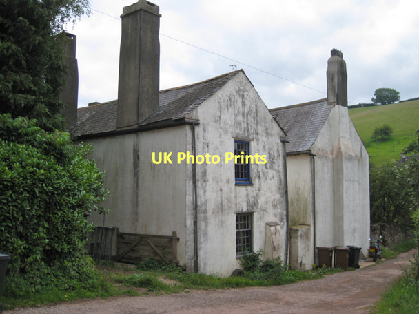 Photo 6"x4" Western gable ends, Lower Washbourne Barton  Tuckenhay c2011