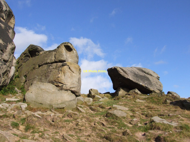 Photo 6"x4" Part of the rocky outcrop that makes up Almscliffe Crag Newby\/SE2647 c2010