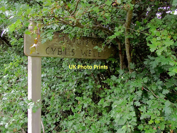 Photo 6"x4" Sign to Cybi's Well at Llangybi, Ceredigion Betws Bledrws c2011