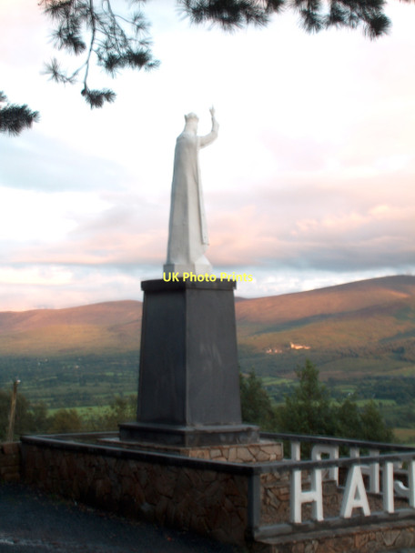 Photo 6"x4" Christ the King Statue overlooking the Glen of Aherlow Lisvarrinane c2011