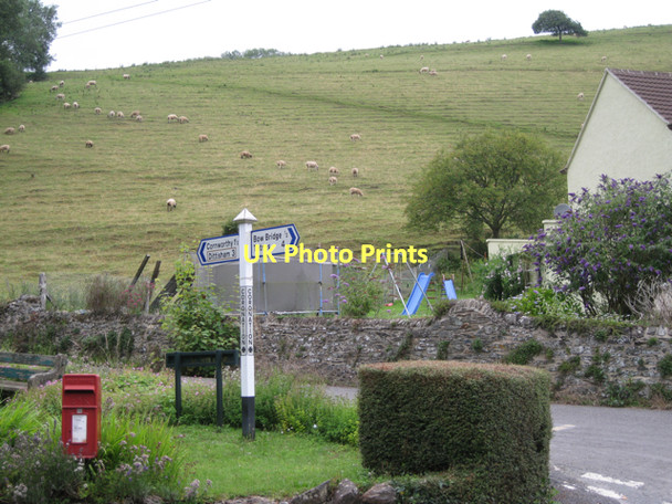Photo 6"x4" Hillside above Coronation Cross  Tuckenhay c2011