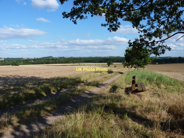 Photo 6"x4" A bench with a view Chesterton\/SO7897 c2011