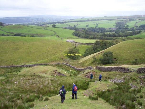 Photo 6"x4" The path off Clougha descends into Littledale Crossgill\/SD5562 c2011