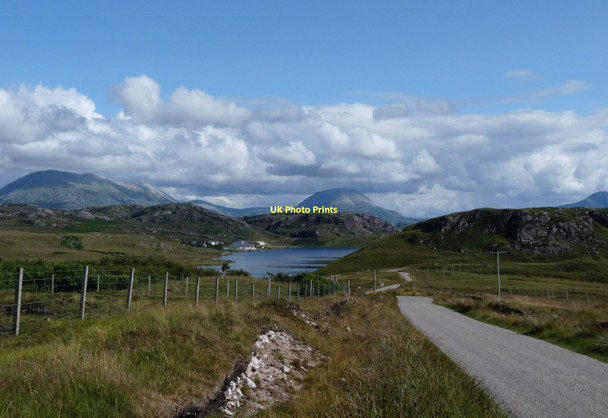 Photo 6"x4" The road above Loch Na Larach Kinlochbervie c2009