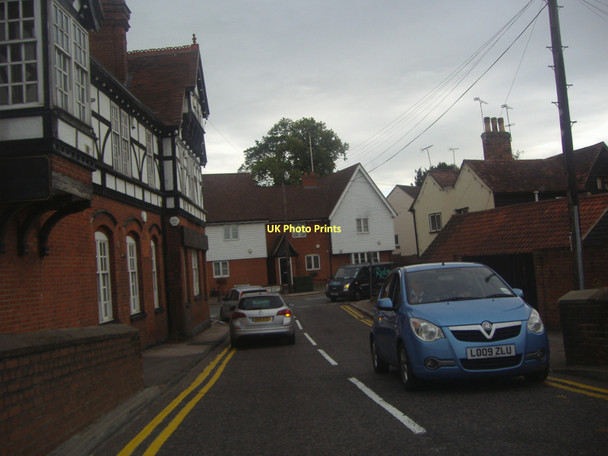 Photo 6"x4" Abridge Road at junction of Market Place Abridge c2011