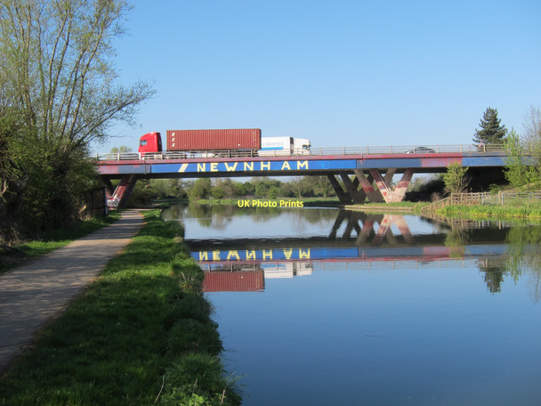 Photo 6"x4" A14 bridge over the River Cam Fen Ditton c2011