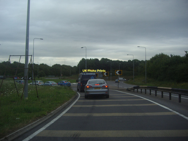 Photo 6"x4" Roundabout at the end of Dowding Way Waltham Abbey c2011