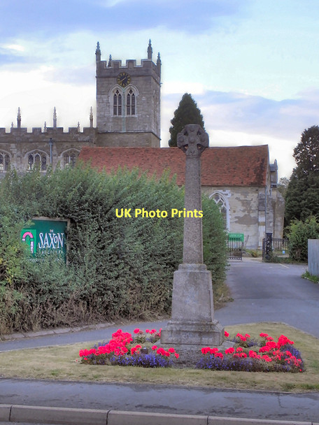 Photo 6"x4" War Memorial and St Peter's Church, Wootton Wawen Wootton Wawen c2011