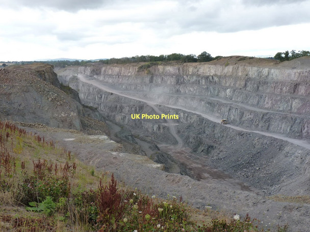 Photo 6"x4" The working end of Bayston Hill quarry Betton Strange c2011