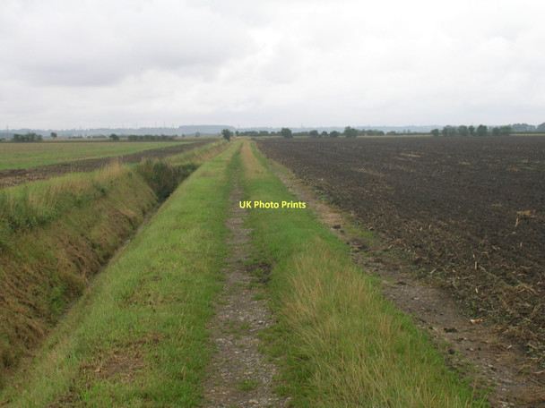 Photo 6"x4" Farm track off New Lane Little Reedness c2011