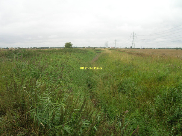 Photo 6"x4" Drainage ditch, Broadlane Gate Whitgift c2011