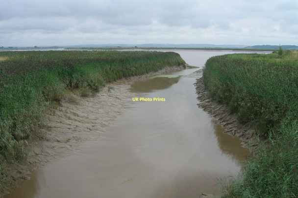 Photo 6"x4" Adlingfleet Drain flows into the Trent Adlingfleet c2011