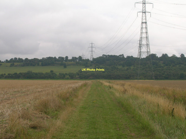 Photo 6"x4" Farm track towards the River Trent Burton Stather c2011