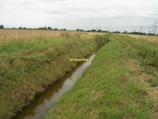 Photo 6"x4" Drainage ditch towards Three Rivers Althorpe c2011
