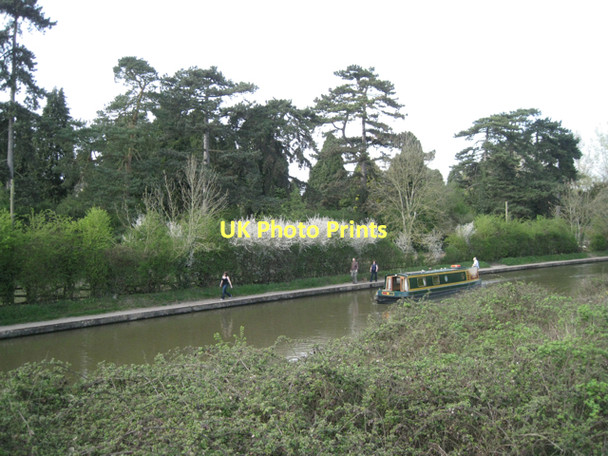 Photo 6"x4" Grand Union Canal past Warwick Cemetery.  Warwick c2011