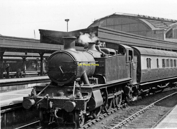 Photo 6"x4" A typical GWR suburban train leaving Paddington Paddington\/TQ2681 c1948
