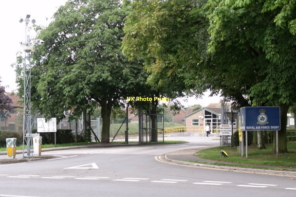 Photo 6"x4" Entrance to RAF Digby Ashby de la Launde c2011