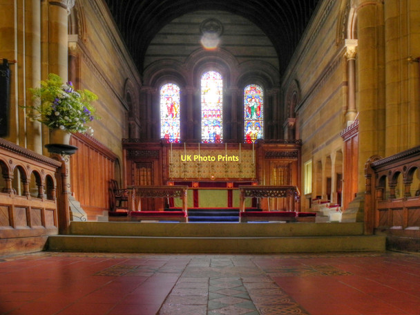 Photo 6"x4" All Saints' Church, Altar and East Window Helmsley c2011