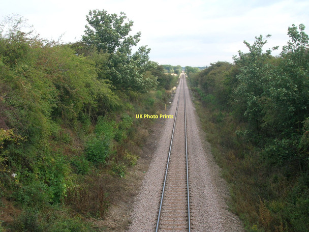 Photo 6"x4" Railway towards Doncaster Loversall c2011