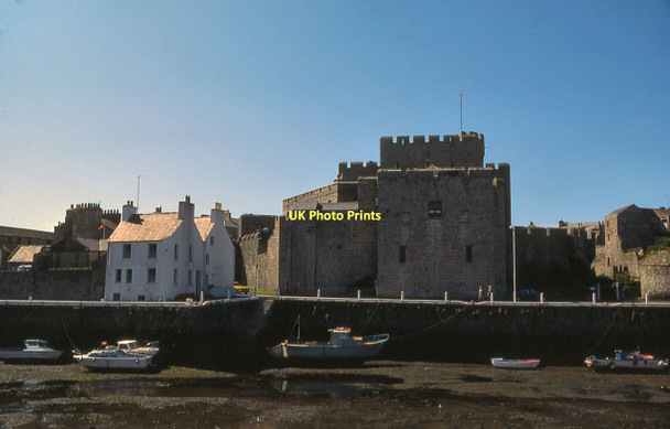 Photo 6"x4" Castletown Harbour and Castle Rushen Castletown\/SC2667 c1979