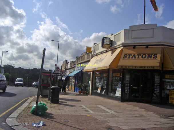 Photo 6"x4" Shops by Totteridge station East Barnet c2008