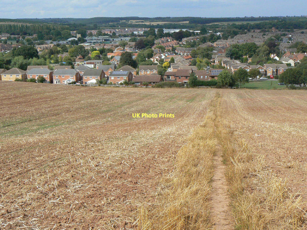 Photo 6"x4" Field footpath Calverton\/SK6149 c2011