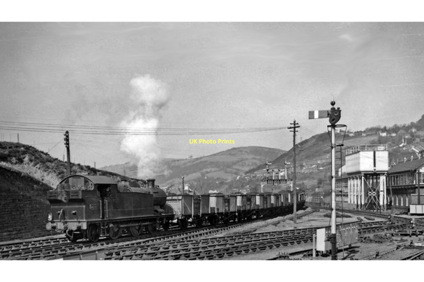 Photo 6"x4" Up coal train from Rhondda Valley approaching Pontypridd Pontypridd\/ST0789 c1962