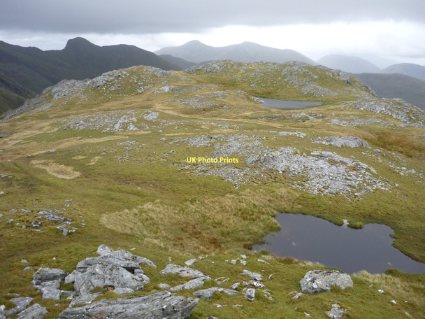 Photo 6"x4" Lochans on Meall an Uillt Choire Meall an Uillt Chaoil c2011