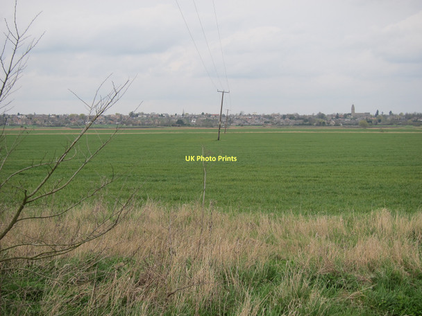 Photo 6"x4" Electricity lines across North Fen Sutton\/TL4479 c2011