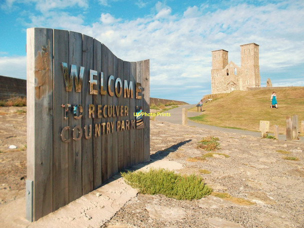 Photo 6"x4" Welcome to Reculver Reculver c2011