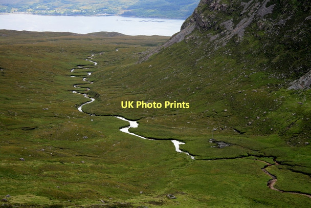 Photo 6"x4" And after the glacier - the Allt a Chumhaing Sanachan c2011