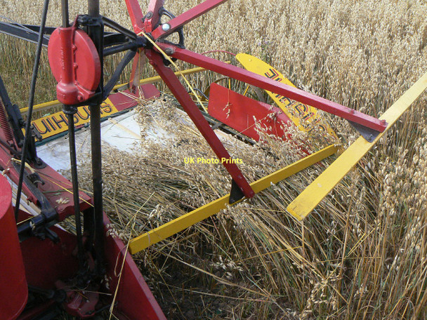 Photo 6"x4" Reaper and binder detail - 3 Calverton\/SK6149 c2011