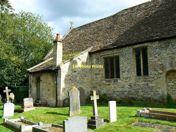 Photo 6"x4" North elevation, Church of St James, Cherhill Cherhill c2011