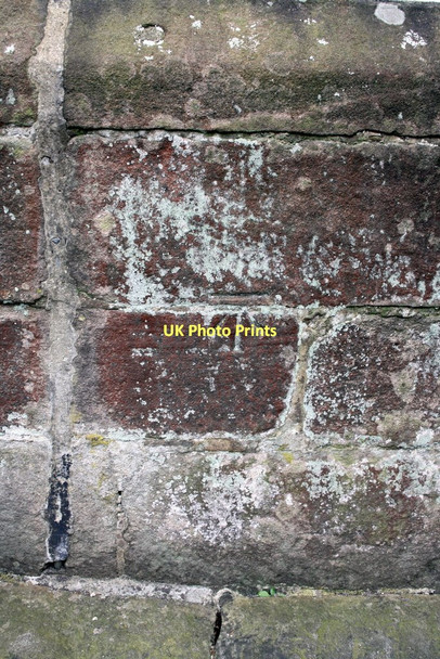 Photo 6"x4" Benchmark on lodge at entrance to Skipton Castle Skipton c2011