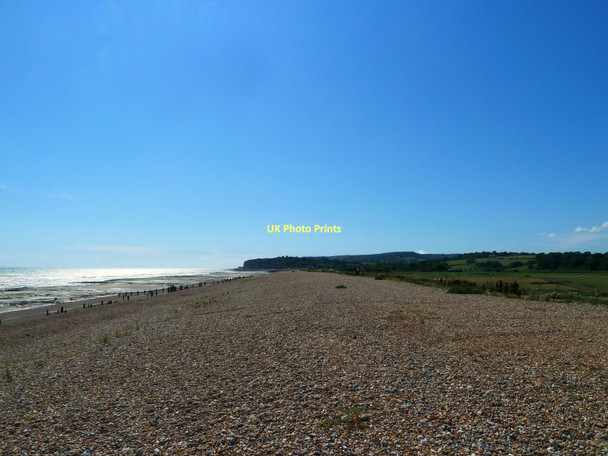 Photo 6"x4" Winchelsea Beach and Cliff End Cliff End\/TQ8813 c2011