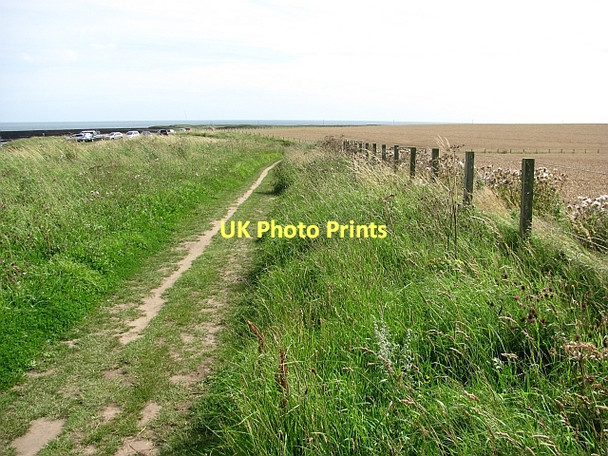 Photo 6"x4" Coast path above Sugar Sands Longhoughton c2011