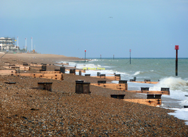 Photo 6"x4" New groynes on West Beach, Bexhill Bexhill c2011