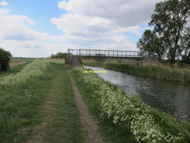 Photo 6"x4" Footbridge over Burwell Lode Wicken\/TL5670 c2011