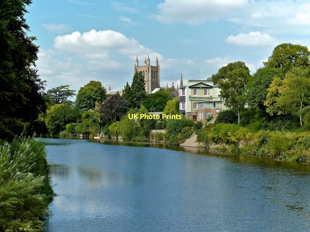 Photo 6"x4" View from Victoria Footbridge, Hereford Hereford c2011