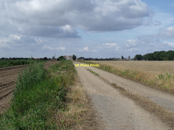 Photo 6"x4" Track to Moor Farm, off Langrick road Moor Side\/TF2457 c2011