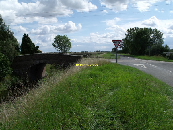 Photo 6"x4" Bridge over Castle Dike and road junction Haven Bank c2011