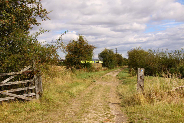 Photo 6"x4" Bridleway through the gate Drayton\/SU4794 c2011