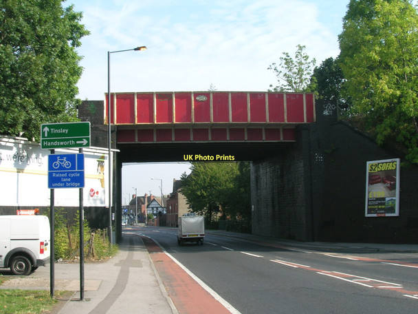 Photo 6"x4" Railway bridge over Prince of Wales Road, Sheffield Darnall c2011