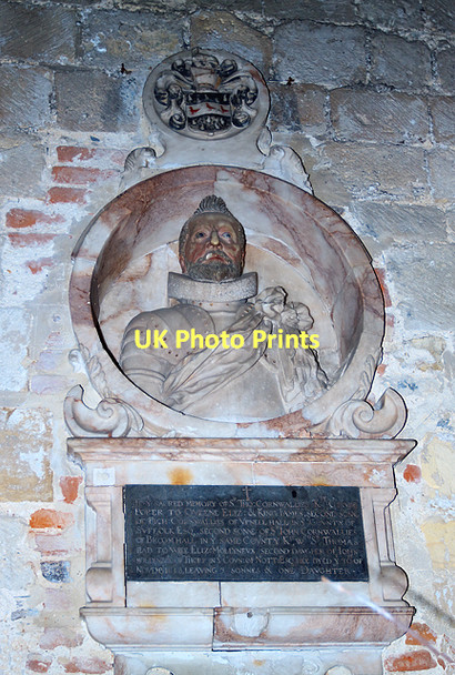 Photo 6"x4" Monument to Sir Thomas Cornwallis, St Mary's church Portchester Castle Port Solent c2011