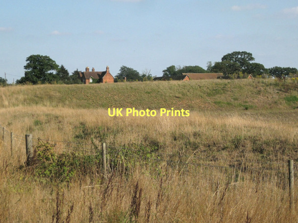Photo 6"x4" Park Farm beyond quarry bunds  Four Oaks\/SP2480 c2011