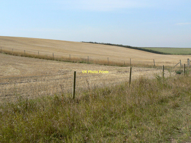 Photo 6"x4" Rolling downland Upper Saxondale c2011
